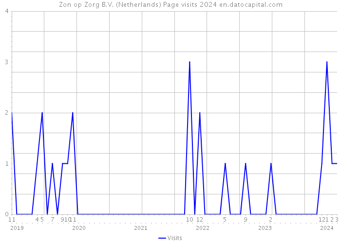 Zon op Zorg B.V. (Netherlands) Page visits 2024 