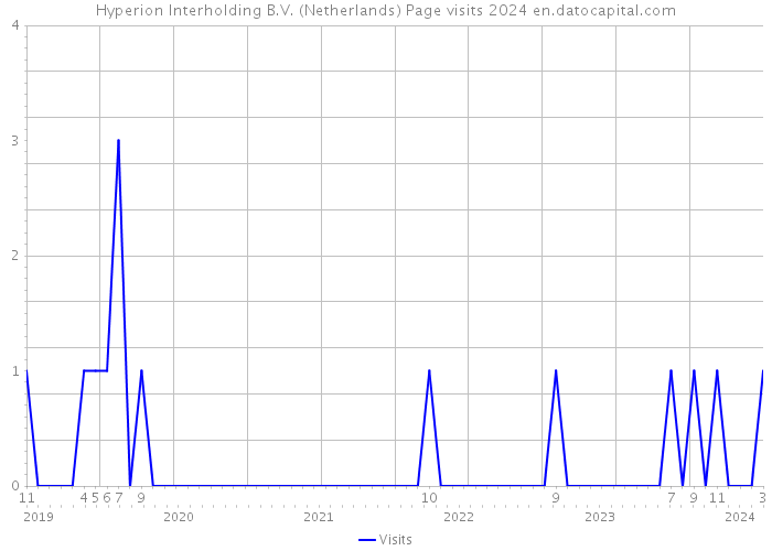 Hyperion Interholding B.V. (Netherlands) Page visits 2024 