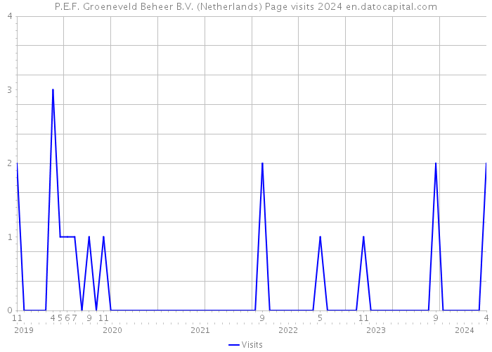 P.E.F. Groeneveld Beheer B.V. (Netherlands) Page visits 2024 
