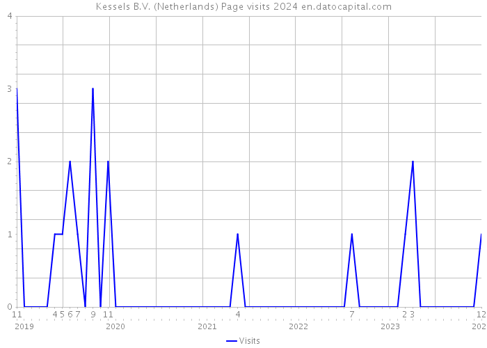 Kessels B.V. (Netherlands) Page visits 2024 