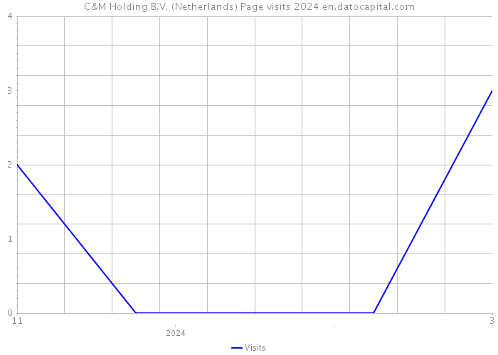 C&M Holding B.V. (Netherlands) Page visits 2024 