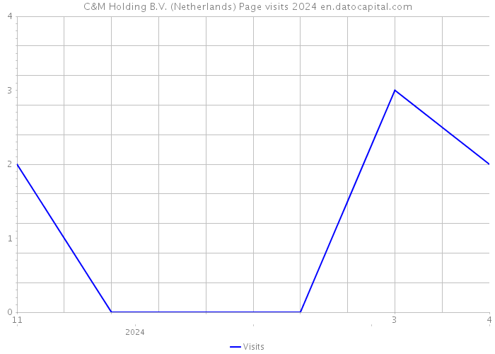 C&M Holding B.V. (Netherlands) Page visits 2024 