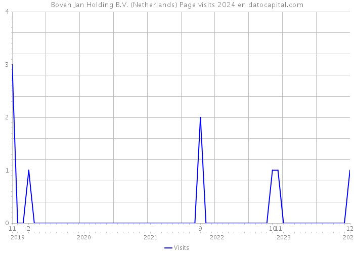 Boven Jan Holding B.V. (Netherlands) Page visits 2024 