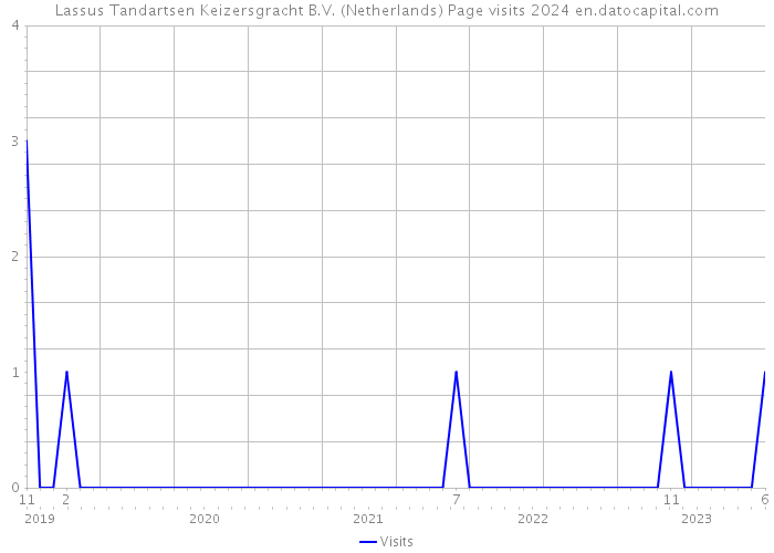 Lassus Tandartsen Keizersgracht B.V. (Netherlands) Page visits 2024 