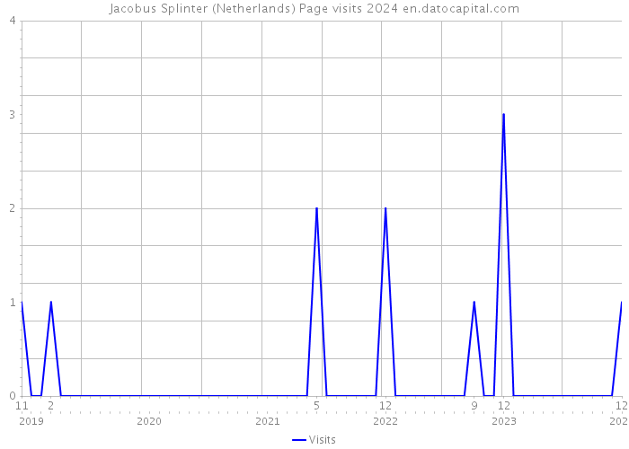 Jacobus Splinter (Netherlands) Page visits 2024 