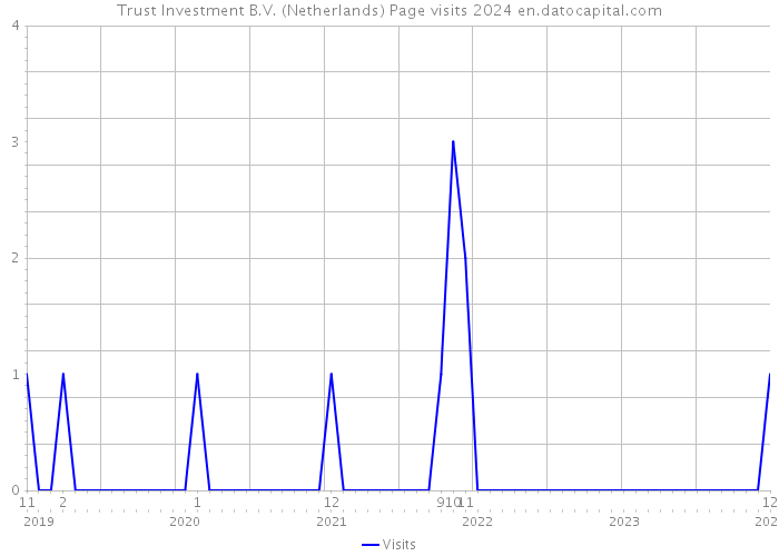 Trust Investment B.V. (Netherlands) Page visits 2024 