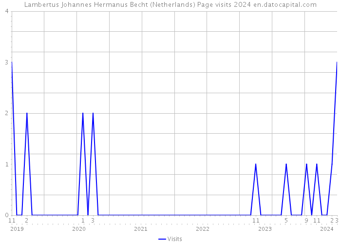 Lambertus Johannes Hermanus Becht (Netherlands) Page visits 2024 