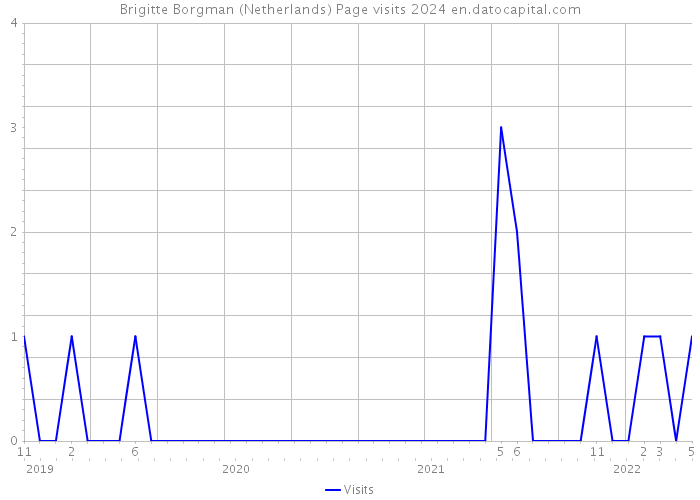Brigitte Borgman (Netherlands) Page visits 2024 