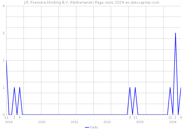 J.R. Feenstra Holding B.V. (Netherlands) Page visits 2024 