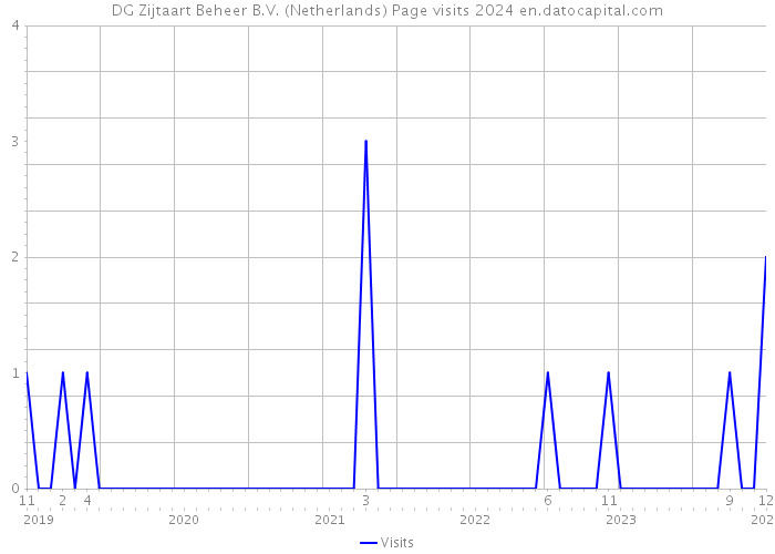 DG Zijtaart Beheer B.V. (Netherlands) Page visits 2024 