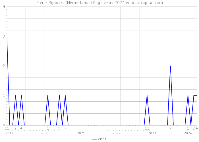 Pieter Rijnders (Netherlands) Page visits 2024 