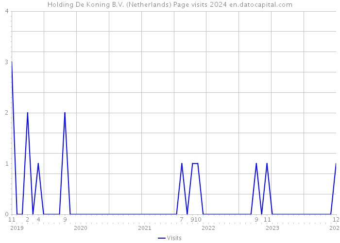 Holding De Koning B.V. (Netherlands) Page visits 2024 