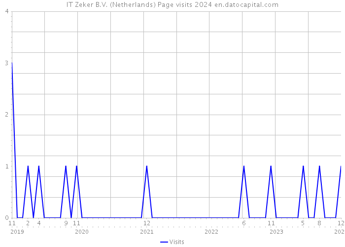 IT Zeker B.V. (Netherlands) Page visits 2024 