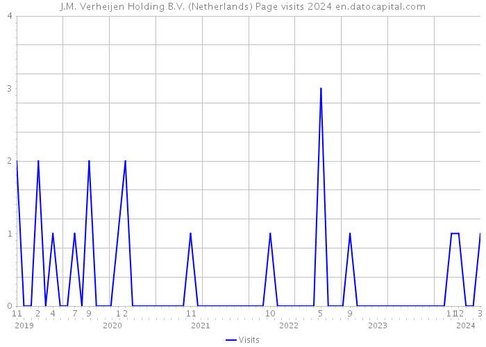J.M. Verheijen Holding B.V. (Netherlands) Page visits 2024 