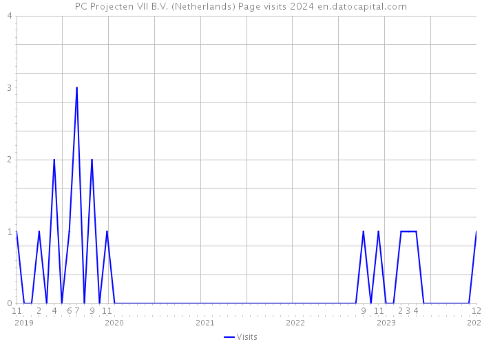 PC Projecten VII B.V. (Netherlands) Page visits 2024 