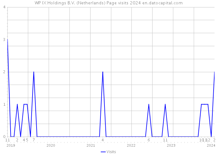WP IX Holdings B.V. (Netherlands) Page visits 2024 