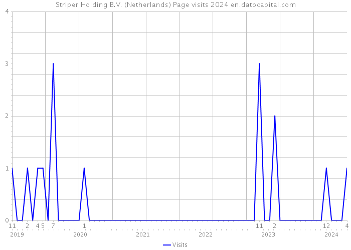 Striper Holding B.V. (Netherlands) Page visits 2024 