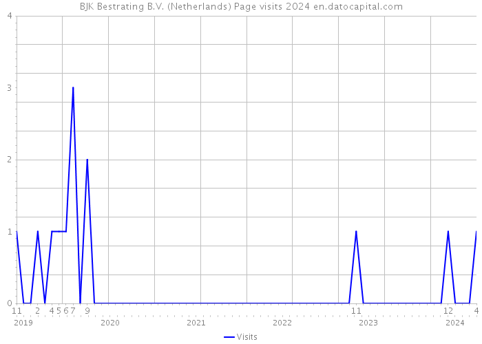 BJK Bestrating B.V. (Netherlands) Page visits 2024 