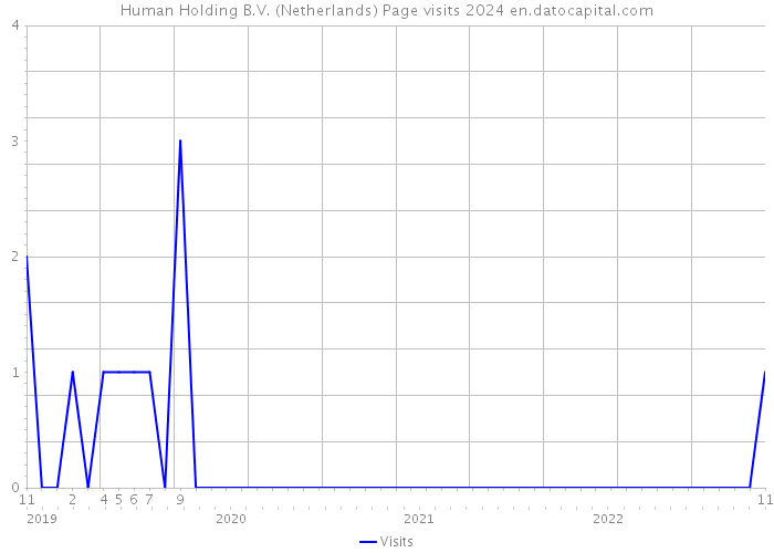 Human Holding B.V. (Netherlands) Page visits 2024 
