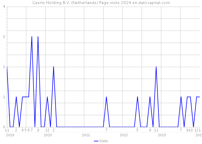 Geerts Holding B.V. (Netherlands) Page visits 2024 