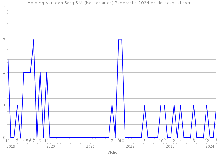 Holding Van den Berg B.V. (Netherlands) Page visits 2024 