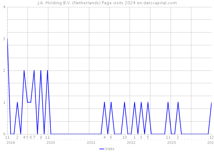 J.A. Holding B.V. (Netherlands) Page visits 2024 