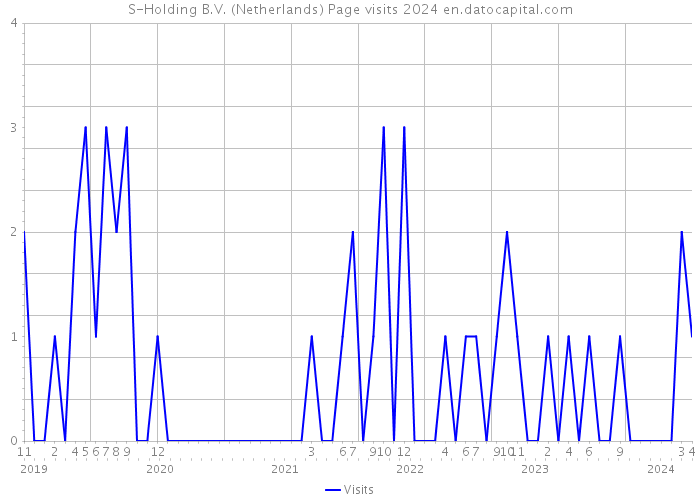 S-Holding B.V. (Netherlands) Page visits 2024 