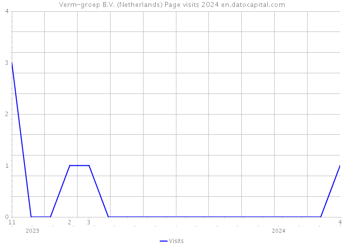 Verm-groep B.V. (Netherlands) Page visits 2024 