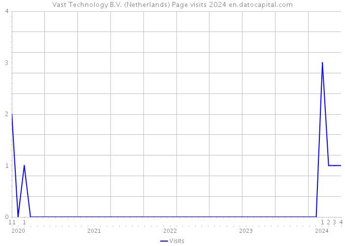 Vast Technology B.V. (Netherlands) Page visits 2024 