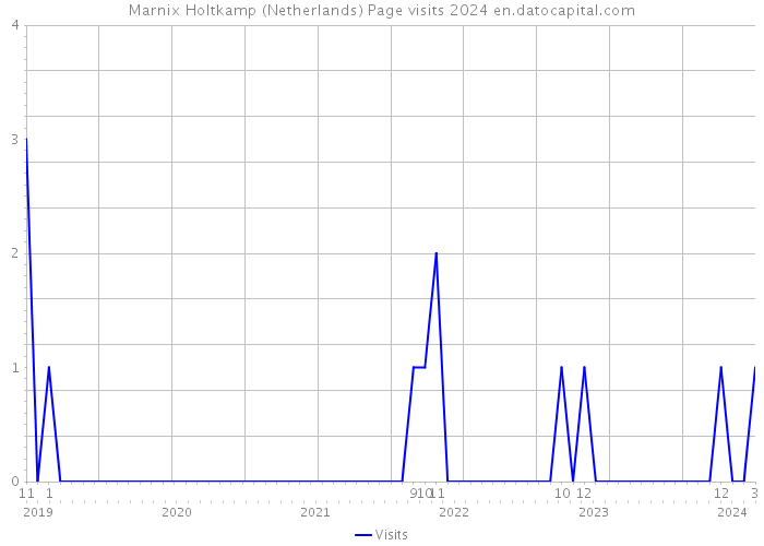 Marnix Holtkamp (Netherlands) Page visits 2024 