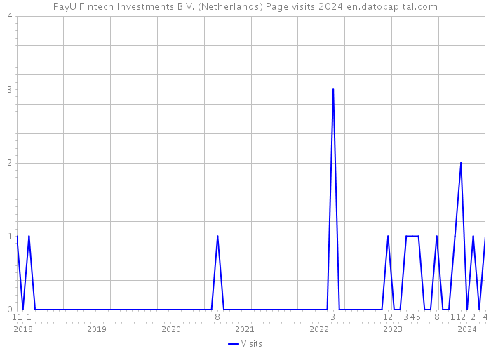 PayU Fintech Investments B.V. (Netherlands) Page visits 2024 
