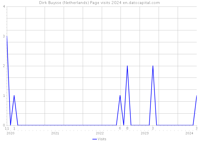 Dirk Buysse (Netherlands) Page visits 2024 