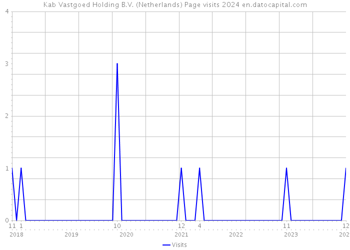 Kab Vastgoed Holding B.V. (Netherlands) Page visits 2024 