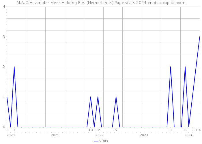 M.A.C.H. van der Meer Holding B.V. (Netherlands) Page visits 2024 