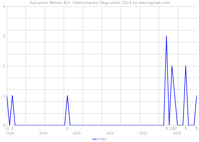 Autoplein Beheer B.V. (Netherlands) Page visits 2024 