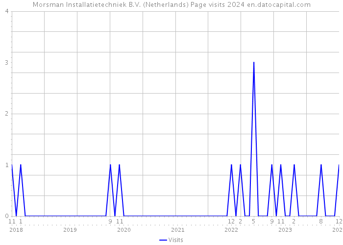 Morsman Installatietechniek B.V. (Netherlands) Page visits 2024 