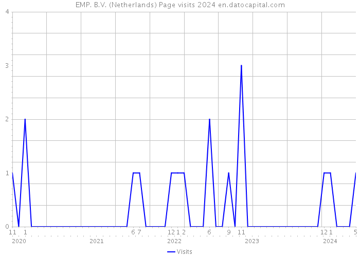 EMP. B.V. (Netherlands) Page visits 2024 