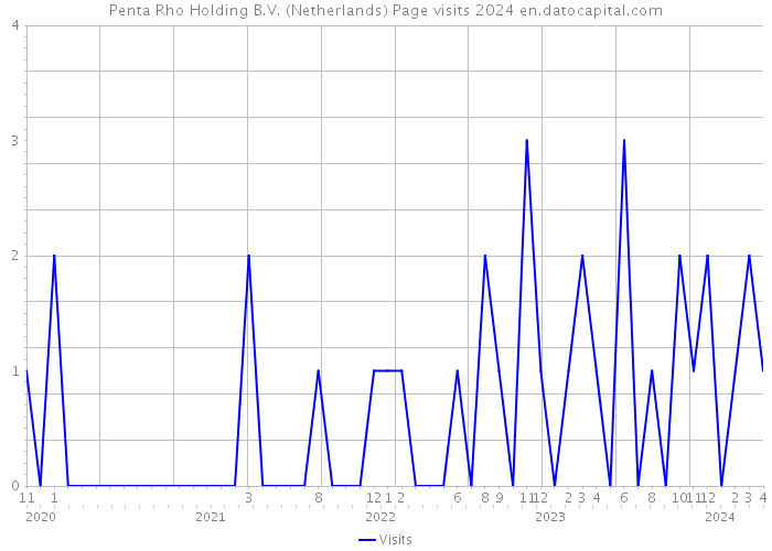 Penta Rho Holding B.V. (Netherlands) Page visits 2024 