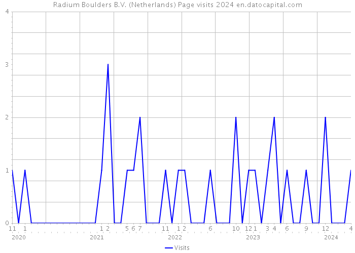 Radium Boulders B.V. (Netherlands) Page visits 2024 