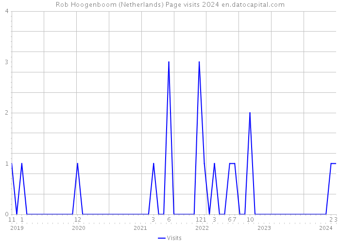 Rob Hoogenboom (Netherlands) Page visits 2024 