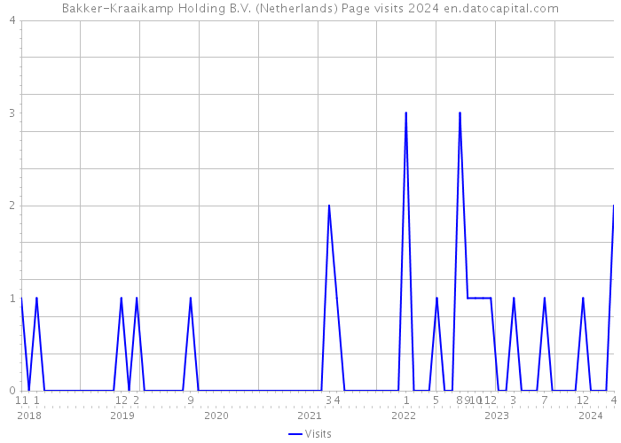 Bakker-Kraaikamp Holding B.V. (Netherlands) Page visits 2024 