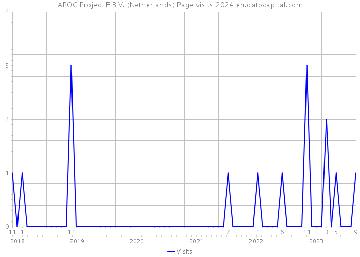 APOC Project E B.V. (Netherlands) Page visits 2024 