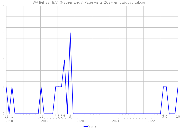 WV Beheer B.V. (Netherlands) Page visits 2024 