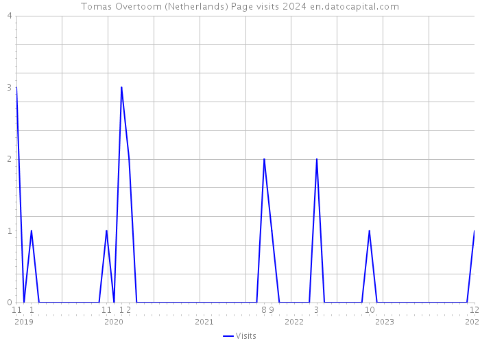 Tomas Overtoom (Netherlands) Page visits 2024 