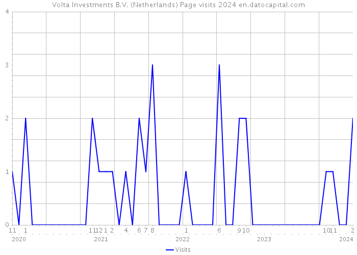Volta Investments B.V. (Netherlands) Page visits 2024 