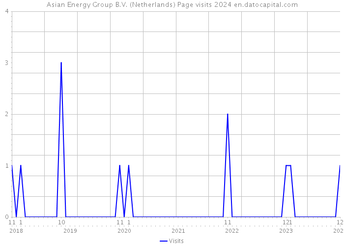 Asian Energy Group B.V. (Netherlands) Page visits 2024 
