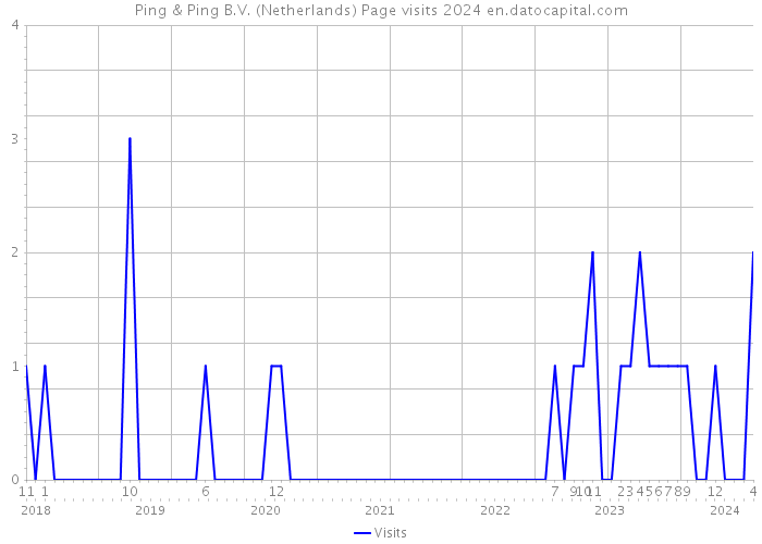 Ping & Ping B.V. (Netherlands) Page visits 2024 