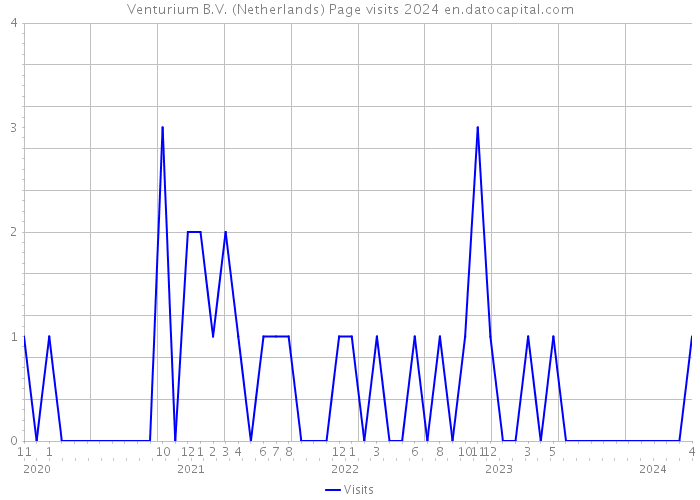 Venturium B.V. (Netherlands) Page visits 2024 