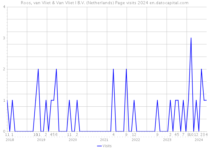 Roos, van Vliet & Van Vliet I B.V. (Netherlands) Page visits 2024 