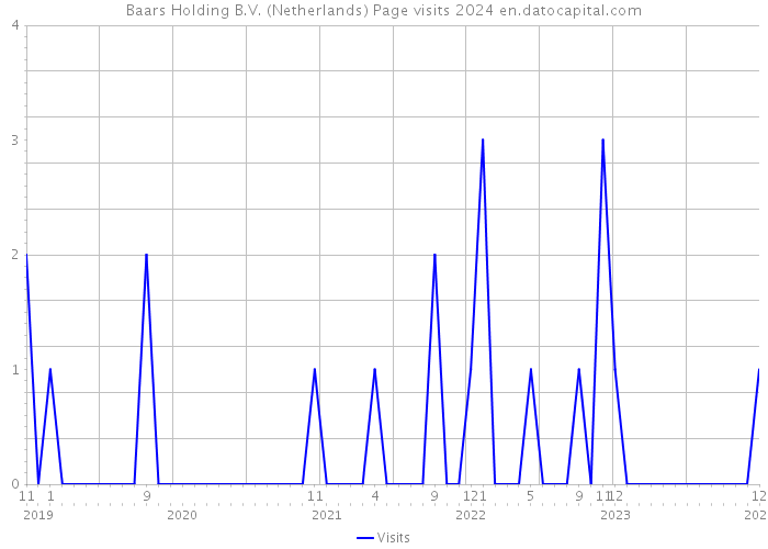 Baars Holding B.V. (Netherlands) Page visits 2024 